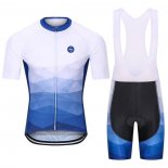 2021 Maillot Cyclisme Steep Bleu Manches Courtes et Cuissard