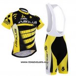 Maillot Ciclismo To The Fore Jaune et Noir Manches Courtes et Cuissard