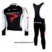 2010 Maillot Ciclismo Pinarello Noir et Blanc Manches Longues et Cuissard