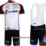 2011 Maillot Ciclismo Cube Noir et Blanc Manches Courtes et Cuissard