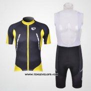 2011 Maillot Ciclismo Pearl Izumi Noir et Jaune Manches Courtes et Cuissard