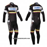 2013 Maillot Ciclismo Nalini Noir et Blanc Manches Longues et Cuissard