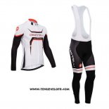 2014 Maillot Ciclismo Castelli Noir et Blanc Manches Longues et Cuissard