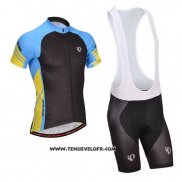 2014 Maillot Ciclismo Pearl Izumi Noir et Bleu Manches Courtes et Cuissard