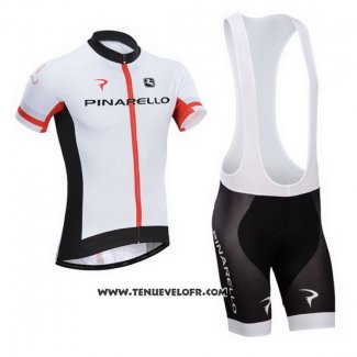 2014 Maillot Ciclismo Pinarello Noir et Blanc Manches Courtes et Cuissard