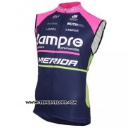 2016 Gilet Coupe-vent Lampre Bleu et Fuchsia