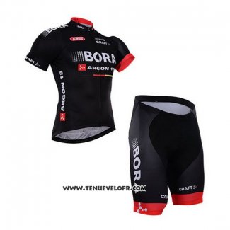 2016 Maillot Ciclismo Bora Noir Manches Courtes et Cuissard