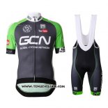 2016 Maillot Ciclismo GCN Gris et Vert Manches Courtes et Cuissard