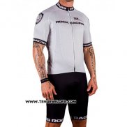 2016 Maillot Ciclismo Rock Racing Argent Manches Courtes et Cuissard