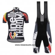 2017 Maillot Ciclismo Cinelli Chrome Noir Manches Courtes et Cuissard