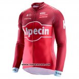 2017 Maillot Ciclismo Katusha Alpecin Rouge Manches Longues et Cuissard