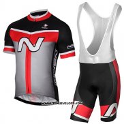 2017 Maillot Ciclismo Nalini Navision Noir et Gris Manches Courtes et Cuissard