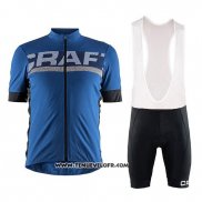 2018 Maillot Ciclismo Craft Bleu Manches Courtes et Cuissard