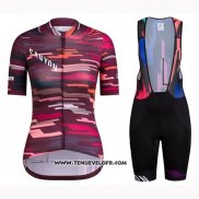 2019 Maillot Ciclismo Femme Canyon Rouge Manches Courtes et Cuissard