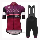 2019 Maillot Ciclismo Giro D'italie Violet Manches Courtes et Cuissard