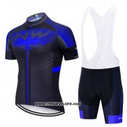 2020 Maillot Ciclismo Northwave Bleu Noir Manches Courtes et Cuissard