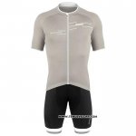 2020 Maillot Cyclisme De Marchi Lumiere Gris Manches Courtes et Cuissard