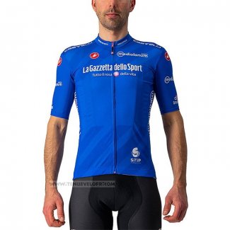 2021 Maillot Cyclisme Giro D'italia Bleu Manches Courtes et Cuissard