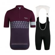 2021 Maillot Cyclisme Rapha Fonce Violet Manches Courtes et Cuissard