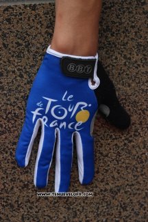 Tour DE France Gants Doigts Longs Ciclismo Bleu