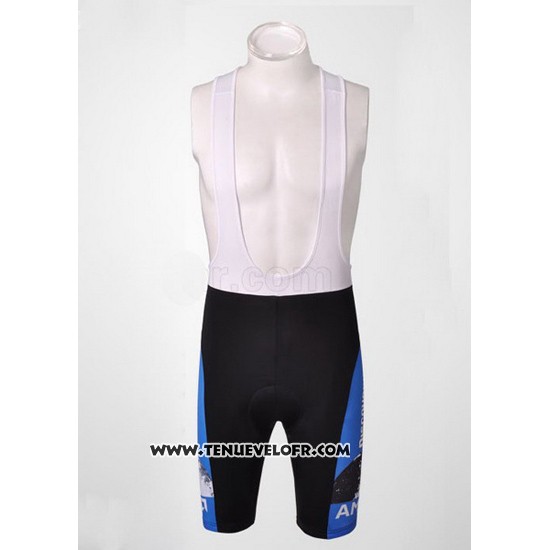 2007 Maillot Ciclismo Trek Noir et Bleu Manches Courtes et Cuissard