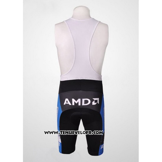 2007 Maillot Ciclismo Trek Noir et Bleu Manches Courtes et Cuissard