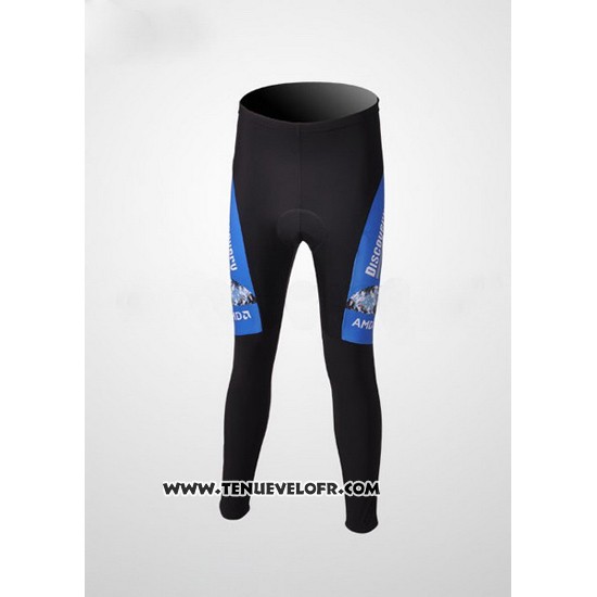 2007 Maillot Ciclismo Trek Noir et Bleu Manches Longues et Cuissard