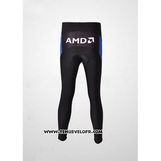 2007 Maillot Ciclismo Trek Noir et Bleu Manches Longues et Cuissard