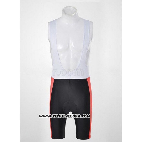 2010 Maillot Ciclismo Ferrari Noir et Rouge Manches Courtes et Cuissard