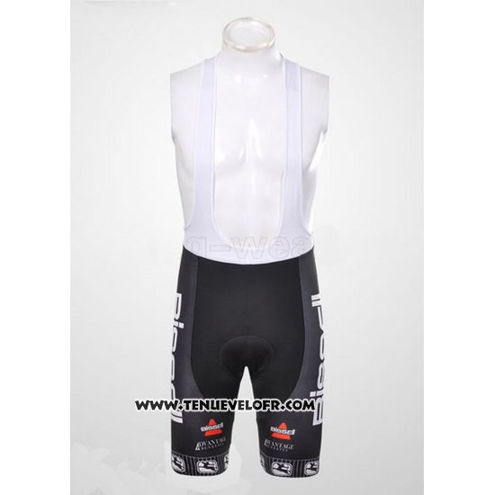 2012 Maillot Ciclismo Bissell Blanc et Rouge Manches Courtes et Cuissard