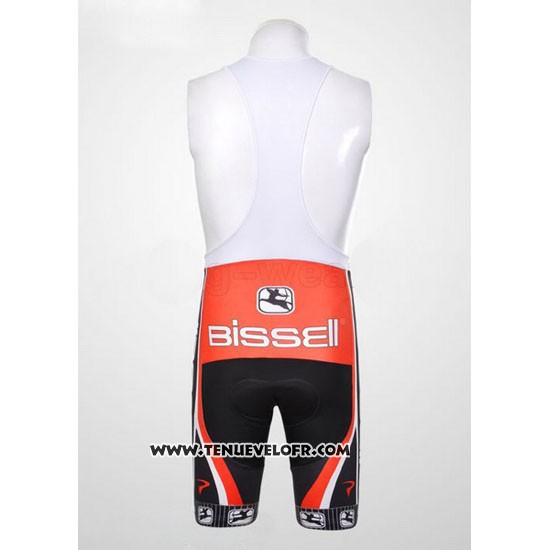 2012 Maillot Ciclismo Bissell Blanc et Rouge Manches Courtes et Cuissard