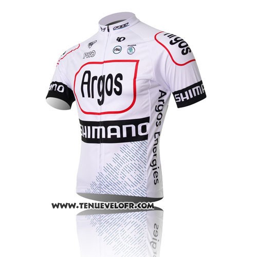2013 Maillot Ciclismo Argos Noir et Blanc Manches Courtes et Cuissard