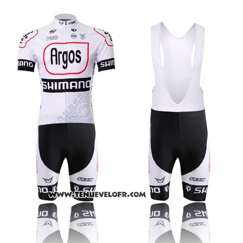 2013 Maillot Ciclismo Argos Noir et Blanc Manches Courtes et Cuissard