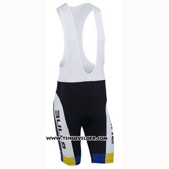 2013 Maillot Ciclismo Bulls Noir et Blanc Manches Courtes et Cuissard