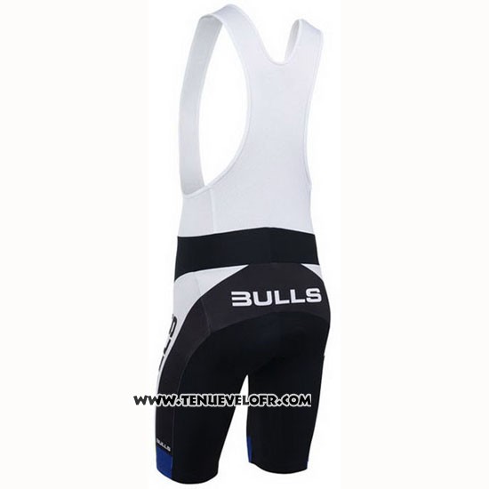 2013 Maillot Ciclismo Bulls Noir et Blanc Manches Courtes et Cuissard