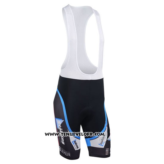 2013 Maillot Ciclismo Stolting Noir et Azur Manches Courtes et Cuissard