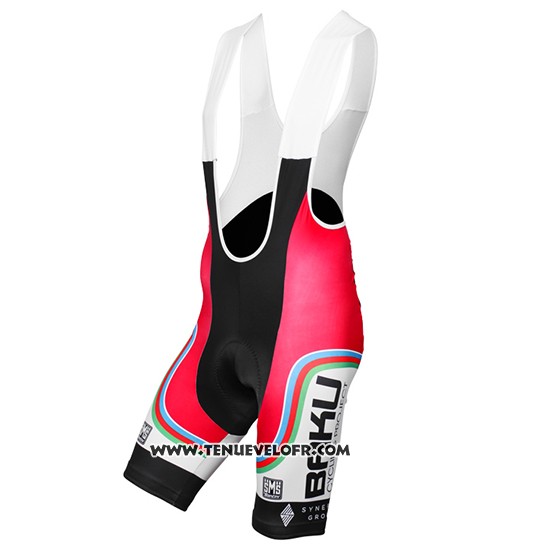 2015 Maillot Ciclismo Baku Noir et Blanc Manches Courtes et Cuissard