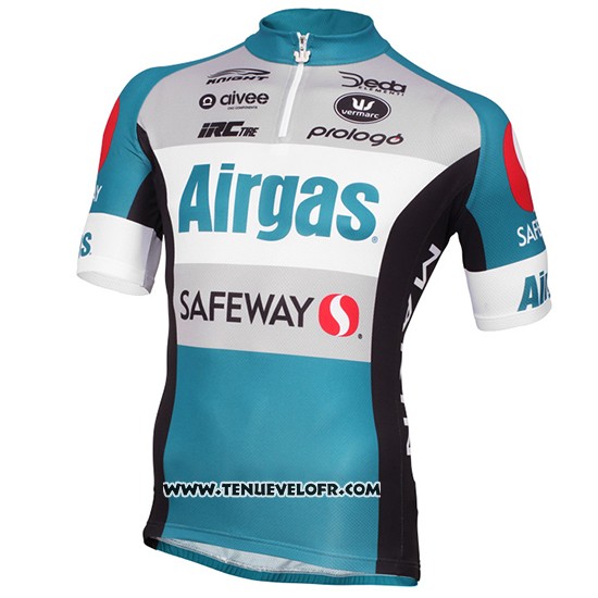 2015 Maillot Ciclismo D3 Devo Airgas Bleu et Noir Manches Courtes et Cuissard
