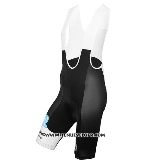 2016 Maillot Ciclismo Bici Amore Mio Noir et Bleu Manches Courtes et Cuissard