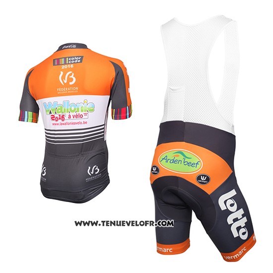 2016 Maillot Ciclismo Color Code Orange Manches Courtes et Cuissard