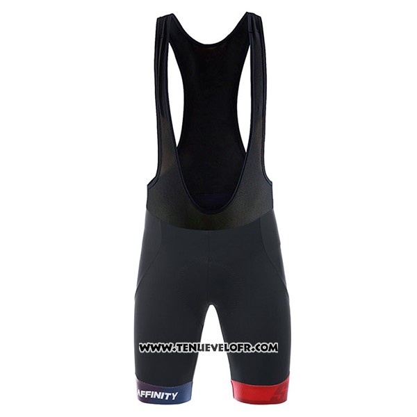 2017 Maillot Ciclismo Affinity Blanc et Bleu Manches Courtes et Cuissard