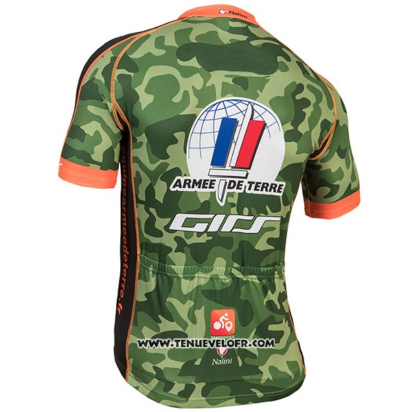 2017 Maillot Ciclismo Armee DE Terre Camouflage Manches Courtes et Cuissard