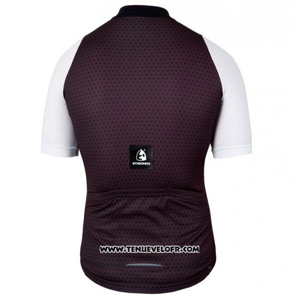 2017 Maillot Ciclismo Etxeondo Neo Noir et Blanc Manches Courtes et Cuissard