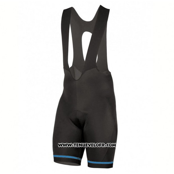 2017 Maillot Ciclismo Etxeondo Neo Noir et Bleu Manches Courtes et Cuissard
