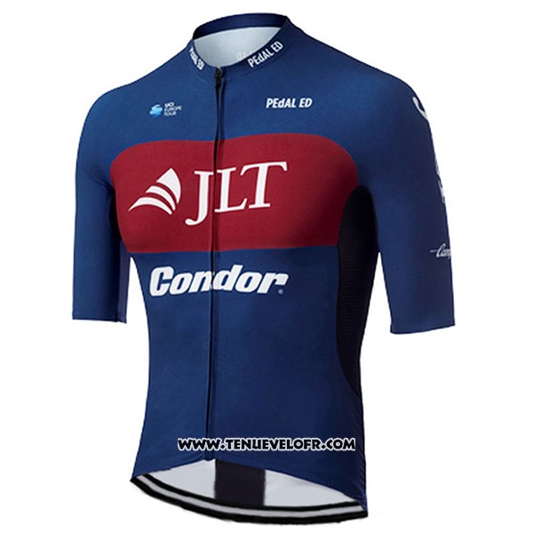 2017 Maillot Ciclismo JLT Condor Race Bleu Manches Courtes et Cuissard