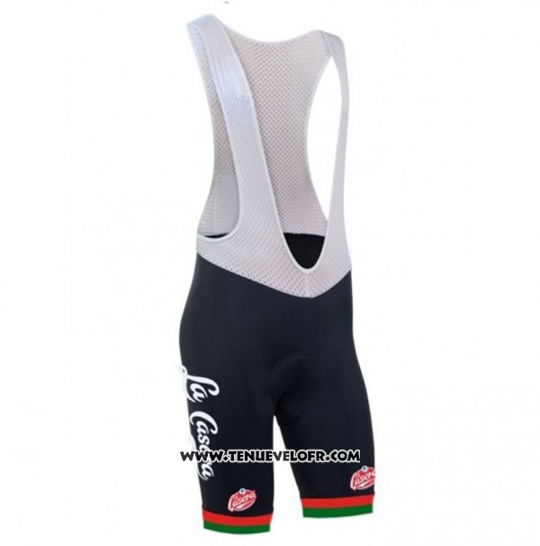 2017 Maillot Ciclismo La Casera Vintage Rouge Manches Courtes et Cuissard