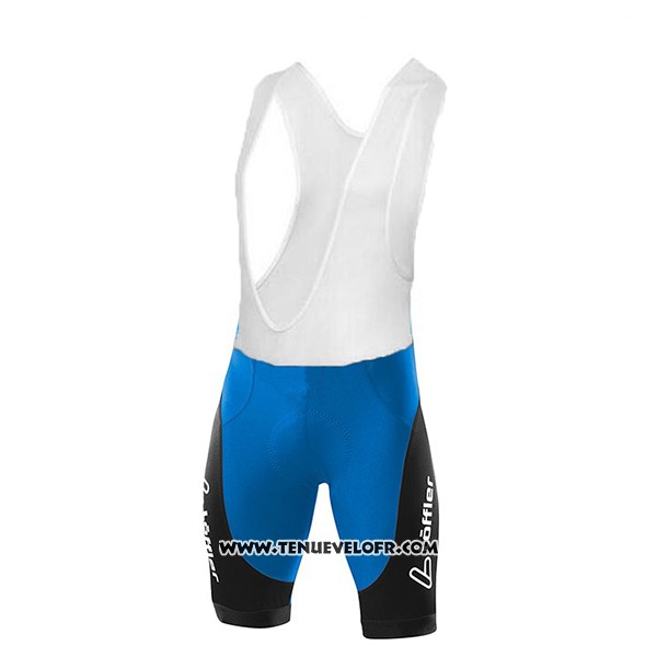 2017 Maillot Ciclismo Loffler Bleu et Bleu Clair Manches Courtes et Cuissard