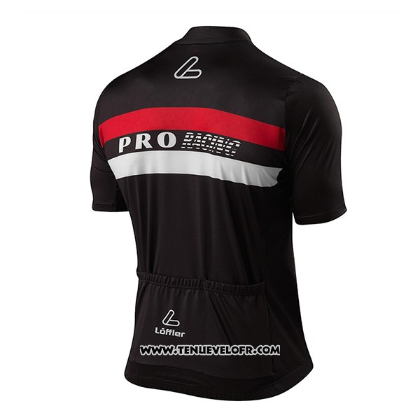 2017 Maillot Ciclismo Loffler Pro Racing Noir Manches Courtes et Cuissard