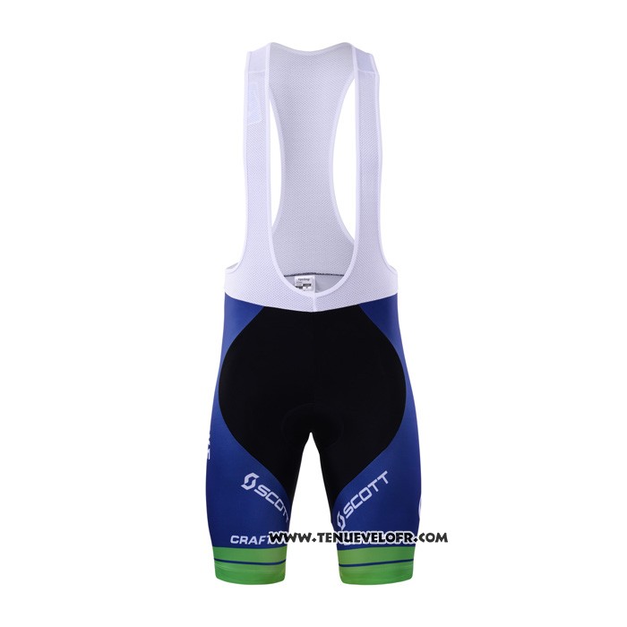 2017 Maillot Ciclismo Orica Bike Exchange Bleu Manches Courtes et Cuissard