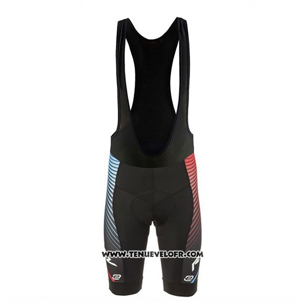 2017 Maillot Ciclismo Ridley Rincon Bleu Clair et Noir Manches Courtes et Cuissard